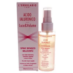 L'Erbolario Hyaluronic Acid Two Phase Spray - Light And Volume - True Ally For Magnificent Hair - Fuller, Softer And Shinier With Every Use - Filling And Moisturizing Action - 3.3 Oz Hair Mist