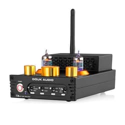 Douk Audio HiFi Stereo Bluetooth 5.0 Vacuum Tube Amplifier MM Phono Amp for Turntables 320W