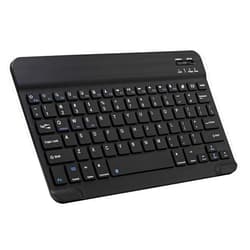 Xukinroy Ultra-Slim Bluetooth Keyboard Portable Mini Wireless Keyboard Rechargeable for Apple iPad iPhone Samsung Tablet Phone Smartphone iOS Android Windows (10 inch Black)
