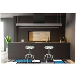 TREATLIFE HOME Adjustable Stainless Steel Bar Stool with 360-Degree Swivel, Modern Design for Kitchen or Garage, Silver