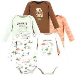 Hudson Baby unisex-baby Cotton Long-sleeve Bodysuits