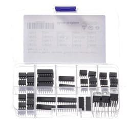 Bridgold 68pcs 10kinds Precision Operational Amplifier and Adjustable Positive Voltage Regulator kit,Including:LM258,LM324,LM339,LM358,LM386,LM393,LM3914,LM3915,LM13700,LM317.