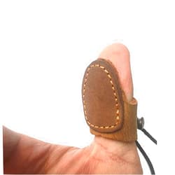 Nachvorn Soft Leather Thumb Ring Archery Finger Protector for Mongolian Reurve Bow Finger Guard for Traditional Bow Protector Shooting Glove
