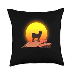 99 Gifts American Eskimo Dog Love Cloud German Spitz Sunrise Throw Pillow, 18x18, Multicolor