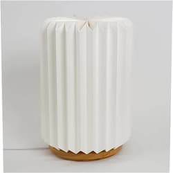 Studio pleat LLC Pillar L - origami table lamp, modern, dimmable, nursery lamp