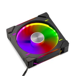 Phanteks D30-140 DRGB PWM Fan, Premium D-RGB Performance Fan, ARGB/DRGB Lighting, Daisy-Chain Fan Linking System (Black)
