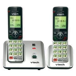 VTech Holdings, Ltd VTech CS6619 DECT 6.0 Expandable Cordless Phone with Caller ID/Call Waiting, Silver with 1 Handset
