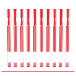 Generic Ultra Fluency Gel Ink Pens, 10 Packs Red Ink Pen 0.5mm Fine Point Smooth Writing Premium Pen for Journal Take Cute Office School Supplies Gift for Women Men