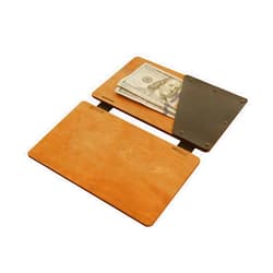 Kyivworkshop Check Holder, Wooden Check Presenter (chestnut)