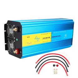 Aramox Car Inverter?10000W DC12V Dual Plug 2 Cooling Fans Universal LCD Display Inverter Pure Sine Converter for Car Outdoor Home(AC220V 50+/-3Hz)