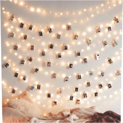 Twinkle Star 200 LED 66 FT Copper Fairy String Lights 8 Modes LED, USB Powered with Remote Control for Christmas Tree Wedding Party Home Decoration, Warm White