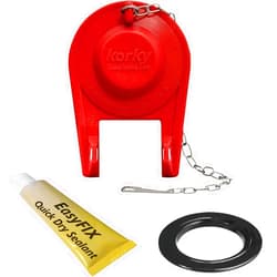 Korky 2003MP Flush Valve Repair Kit with Standard 2 Inch Universal Adjustable Flapper- Long Lasting Rubber- Easy to Install- Made in USA