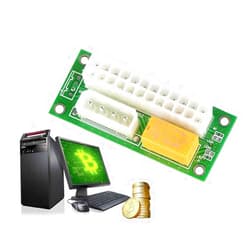Ximimark Power Supply Adapter Connector Dual Triple Relay Link Multiple Add2PSU (ATX 24Pin to Molex 4Pin)