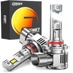 forenner Fahren 9012 HIR2 Bulbs, 32000LM High Intensity 900% Bright, 6500K Cool White with 18000RPM Cooling Fan, Plug-N-Play IP68 Waterproof, Pack of 2