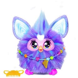 Furby Purple, 15 Fashion Accessories, Interactive Plush Toys for 6 Year Old Girls & Boys & Up, Voice Activated Animatronic