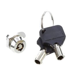 KHJK Fashion Cabinet Door Quarter Turn Security Tubular Cam Lock with Keys (Color : Silver)