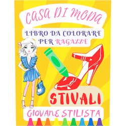 Selvetarm DV Libro da colorare della casa di moda per le ragazze Piccole scarpe firmate: Cartella di lavoro di pittura per bambini che imparano a colorare. ... con tacco alto, ecc (Italian Edition)