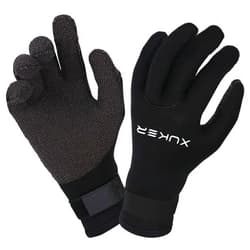 XUKER Water Gloves, 3mm & 5mm Neoprene Five Finger Warm Wetsuit Winter Gloves for Scuba Diving Snorkeling Surfing