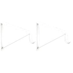 John Sterling 12.60 x 9.4 Shelf and Rod Closet Bracket, White (CD-0045-WT) (Pack of 2)