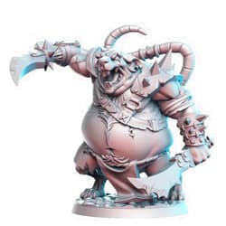 TYL MINIATURE FORGE TYL Dashbag - Rat ogre- 50mm tall Gray Unpainted Miniature Fantasy Miniatures for War Gaming, RPG 28mm - Scale Figures, Detailed Tabletop Boardgame Accessories, Realistic 3D Miniature (32mm)