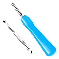 Abeillo Gamebit Security Screwdriver, Double-ended 3.8mm 4.5mm Gamebit Screwdriver Bit Set Compatible with NES,SNES,N64,GameBoy,Game Cartridges Blue