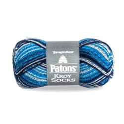Spinrite Patons Kroy Socks Yarn - (1) Gauge - 1.75 oz - Sing N The Blues - For Crochet, Knitting & Crafting