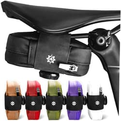 Lumiere & Co. Bike Bag, Fidlock Magnetic Buckle Saddle Bag – Small Bike Seat Bag for Road Cycling, Fast and Easy Attachment, Under-Seat Bicycle Storage, Bike Bags (Black, Small)