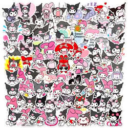 Zkiky 100PCS Cute Cartoon Stickers Kawaii Anime Stickers Vinyl Waterproof Stickers for Laptop Water Bottles Skateboard Guitar Boys Girls Kids Teens Adults Birthday Party Supplies