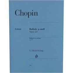 By Norbert Müllemann (Editor) Chopin: Ballade G Minor Op. 23 (Henle Music Folios)