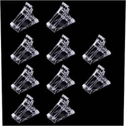 DRDS 10Pcs Nail Tips Clip for Quick Building Polygel nail forms Nail clips for polygel Finger Nail Extension UV LED Builder Clamps Manicure Nail Art Tool