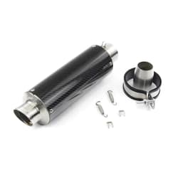YJDCTX Exhaust System 51MM Motorcycle Exhaust Pipe Muffler Durable Parts For Kawasaki Er6n Sv650 Z800 R1 Cb650f Cb1000r Cbr250r(Type D)