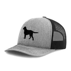 Speedy Pros Custom Richardson Trucker Hat Black Labrador Retriever Lab Embroidery Polyester