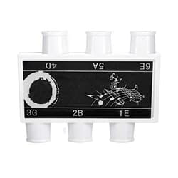 Walfront Tuner Pitch Pipe Portable Acoustic Guitar String Pitch Pipe 6 Tones E B G D A E for Electric/Acoustic Guitars with a Carring Case
