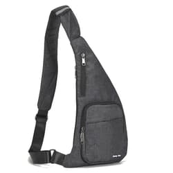 Seoky Rop Waterproof Sling Bag Crossbody Bag for Men Women Slim Hidden Anti-Thief Travel Personal Pocket Dark Grey