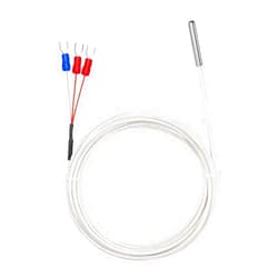 CRIDENG Pt100 Temperature Sensor Probe, Three-wire System, Waterproof Stainless Steel Thermistor Three Wire High Precise Accuracy Range -50℃ To 450℃, Enhanced Durability And Accuracy(4meter)