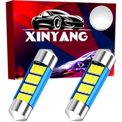 XINYANG 2PCS 6418 LED Car Bulb 1.42in 36mm Festoon LED Light Bulb Super Bright 16-SMD 4014 Chipsets, 6413 C5W 6461 6423 Canbus No Error LED Lamp for Car Interior Map Dome License Plate Lights 6500K White
