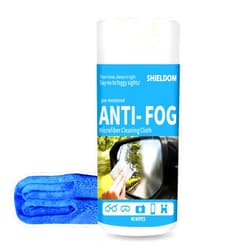 SHIELDOM Windshield Anti-Fog Wipes Quick Car Glass Defogger Pre-moistened Cleaner Prevent Fogging Defogging Microfiber Cleaning Cloth for Automotive Vehicles Helmets Mirrors Goggles - 40 Wipes/Bottle