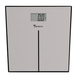 Escali Detecto D133 Deluxe Modern Stainless Steel Body Weight Bathroom Scale, Digital LCD Display, 400lb Capacity