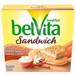 NABISCO BELVITA belVita Breakfast Biscuit Sandwiches, Cinnamon Brown Sugar & Vanilla Creme Flavor, 5 Packs (2 Biscuit Sandwiches Per Pack) - SET OF 3