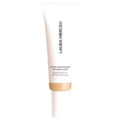 Laura Mercier Tinted Moisturizer Natural Dewy with SPF 30: 24HR+ Hydration, Long Lasting, Sheer to Light, Buildable Coverage, Dewy Finish, Improve Skin Tone and Texture, Skin Tint