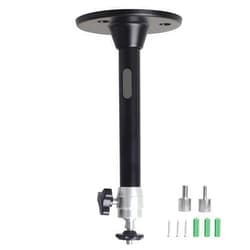 YiePhiot Mini Ceiling Wall Projector Mount Stand Compatible with QKK, DR.J, DBPOWER, Anker, VANKYO, AAXA, Jinhoo, PVO, TMY, AuKing and Most Other Mini Projector (175mm, Black)