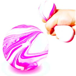 Kawaite Squishy Stress Squeeze Balls (1 Ball) - Squishy Dough Balls for Adults - Stretch and Pull, Squish Ball, Mixed Colors Stress Relief Ball Fidget Toys Gifts for Boys, Girls, Adults (Pink)