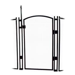 Sentry Safety Pool Fence EZ-Guard 4' Tall Self Closing/Self Latching Mesh Child Safety Pool Fence Gate Kit for In-Ground Pools - (Black, 4 ft.)