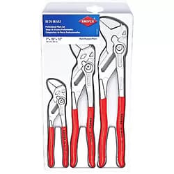 KNIPEX Tools 00 20 06 US2, Pliers Wrench 3-Piece Set