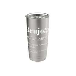 Funny Puerto Rican Gifts for Brujos Boricua Guayama Puerto Rico Gift - Brujo Definifion Stainless Steel Insulated Tumbler