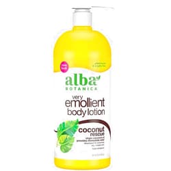 Alba Botanica Very Emollient Body Lotion, Coconut Rescue, 32 Oz
