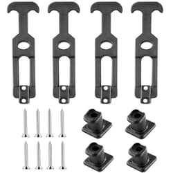 PDETVEO 4.4'' Rubber Flexible T-Handle Draw Latches, Black Rubber Hood Machine Draw Latches for Tool Box, Boat, Cooler, Golf Cart, Machine Equipment, 4pcs