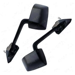 QSC Truck Parts Black Hood Mirror Left Driver Right Passenger Pair for Mack Anthem