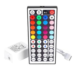 SUPERNIGHT RGB LED Light Strip Remote Controller, Dimmer for RGB LED Strip Lights, 44 Key Wireless IR Remote Controller for SMD 5050 3528 RGB Rope Lights