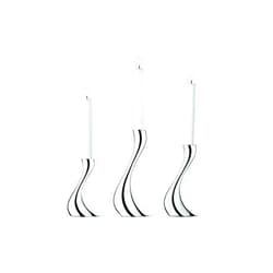 Georg Jensen Cobra Candle Holder Set, Small, Medium and Large Size